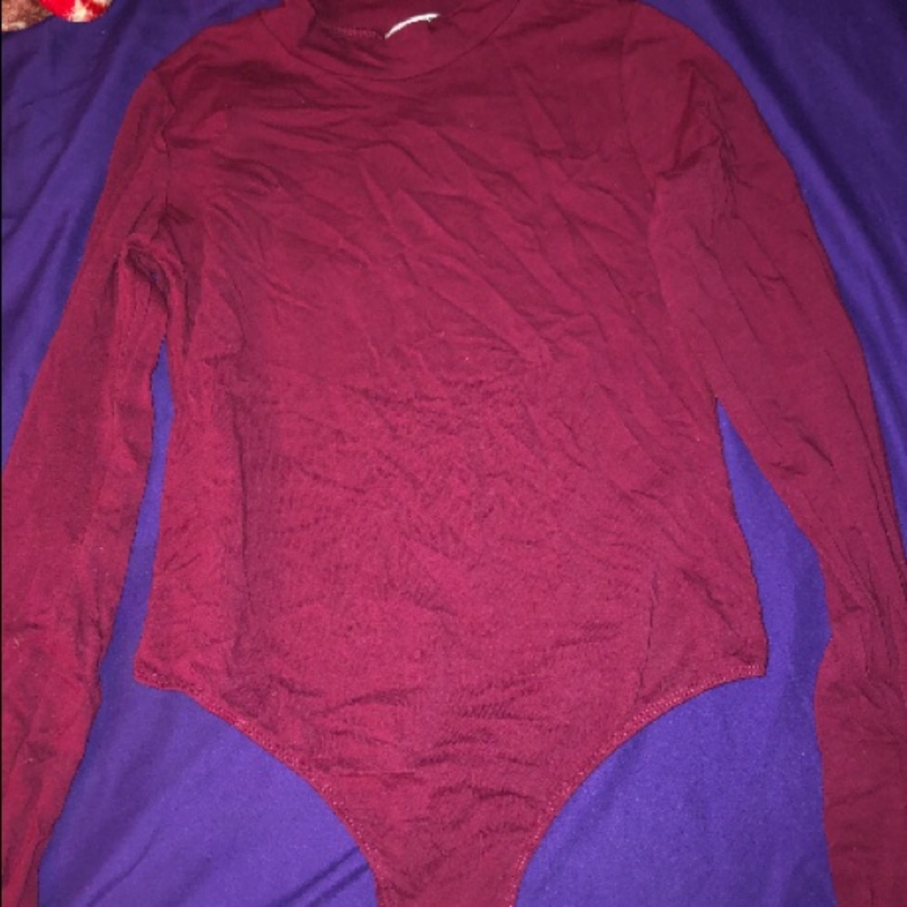 Burgundy Fashion Nova Body Suit